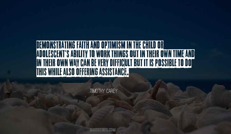 Quotes About Optimism And Faith #1811397