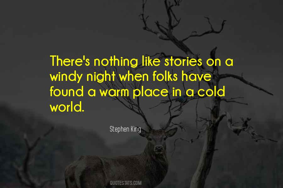Quotes About Cold World #559847