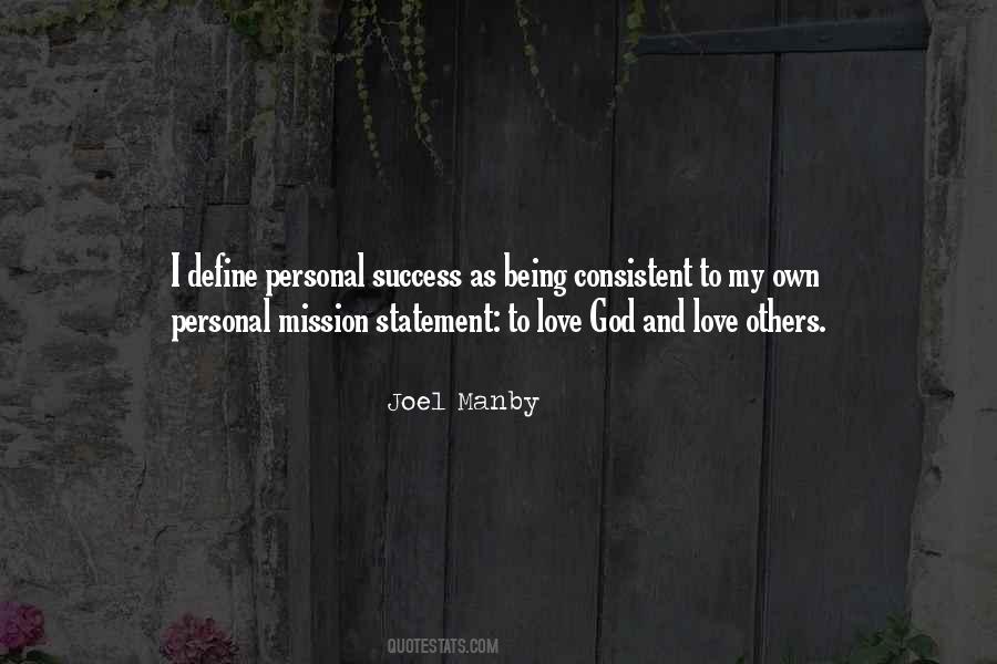 Quotes About Personal Mission Statement #1163686