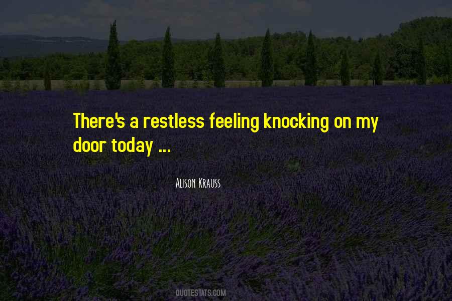 Quotes About Knocking On Doors #1124169