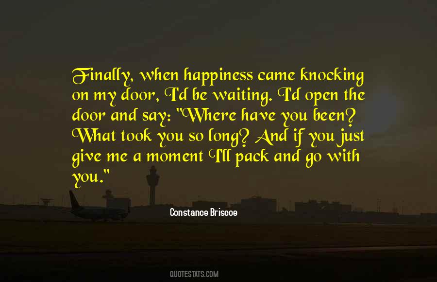 Quotes About Knocking On Doors #1461589