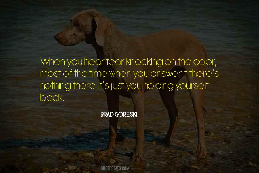 Quotes About Knocking On Doors #1831339