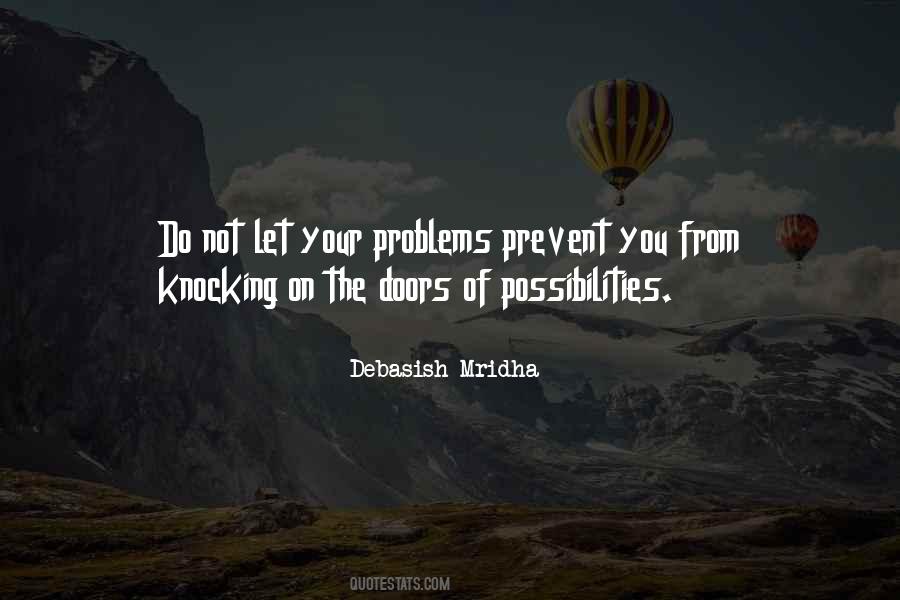 Quotes About Knocking On Doors #341904
