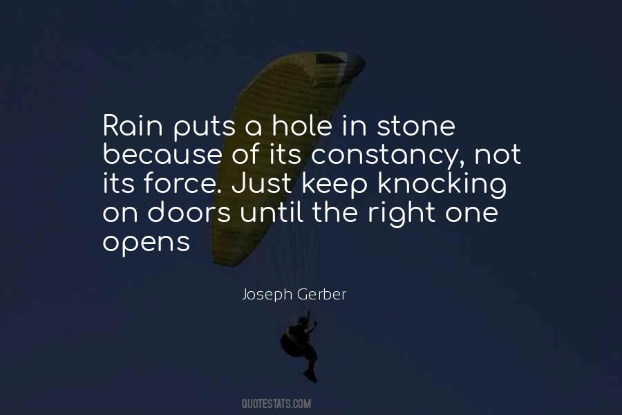 Quotes About Knocking On Doors #540380