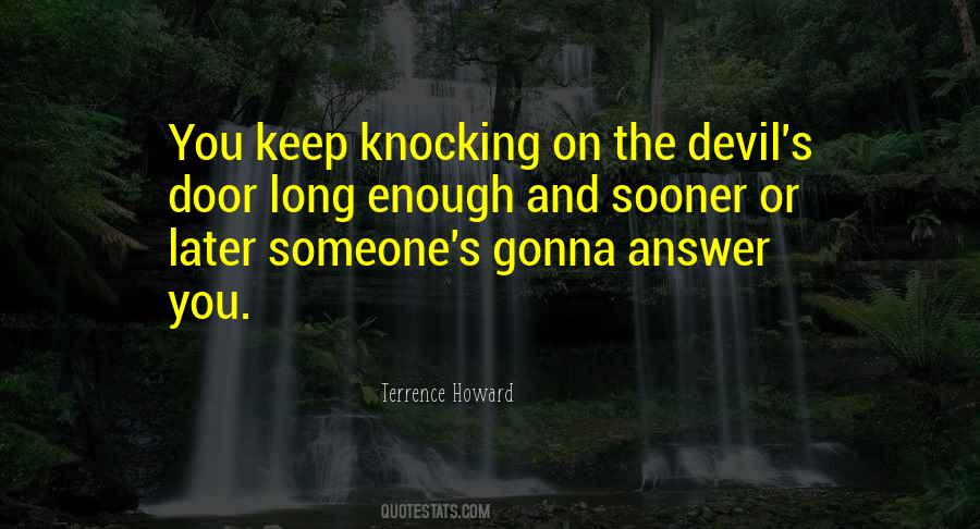Quotes About Knocking On Doors #614431
