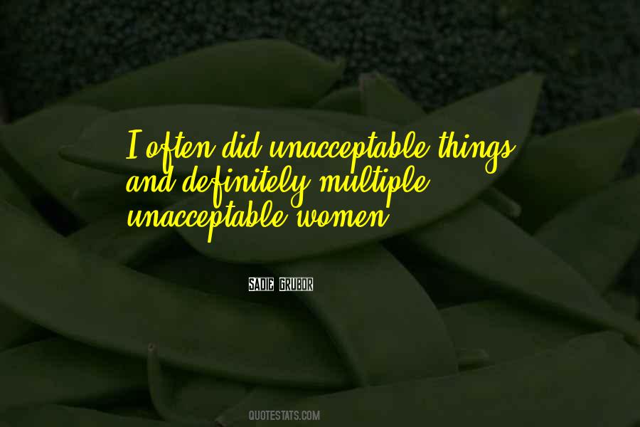 Unacceptable Quotes #1247483