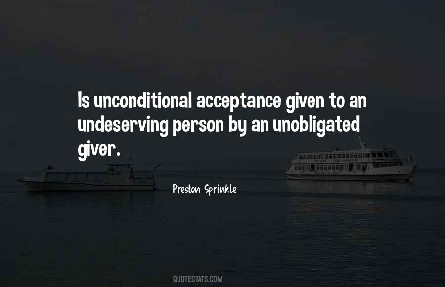 Unconditional Self Acceptance Quotes #1227791