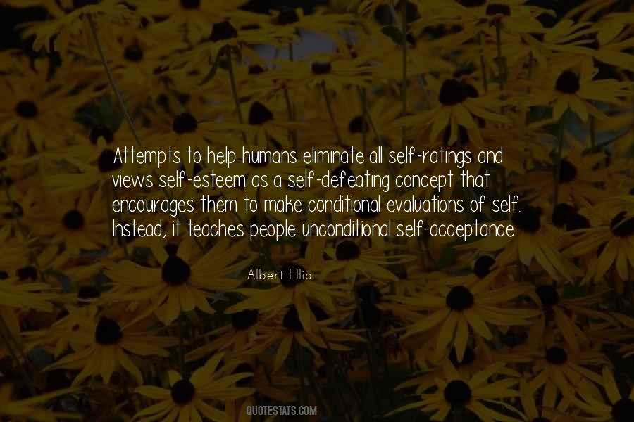 Unconditional Self Acceptance Quotes #1490419