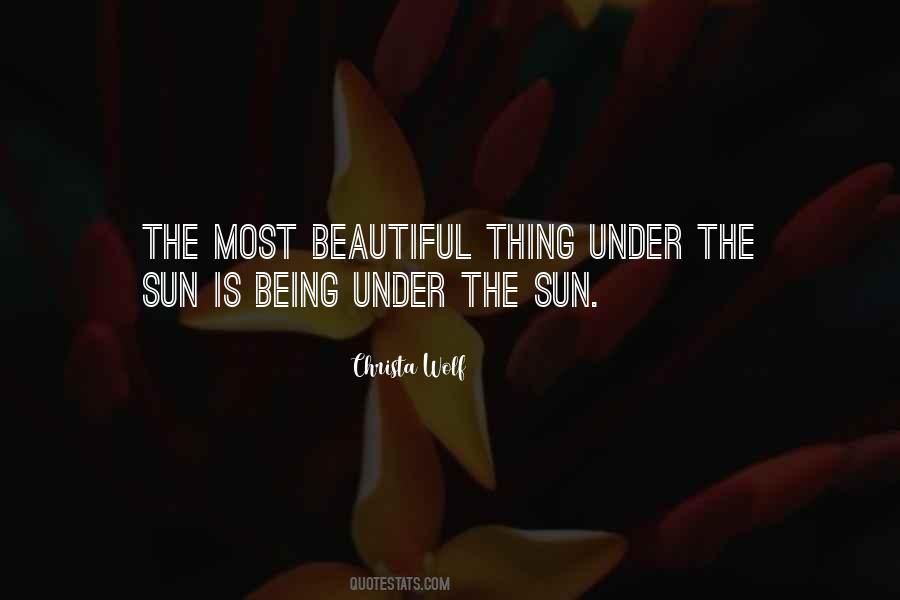 Under The Sun Quotes #1181269