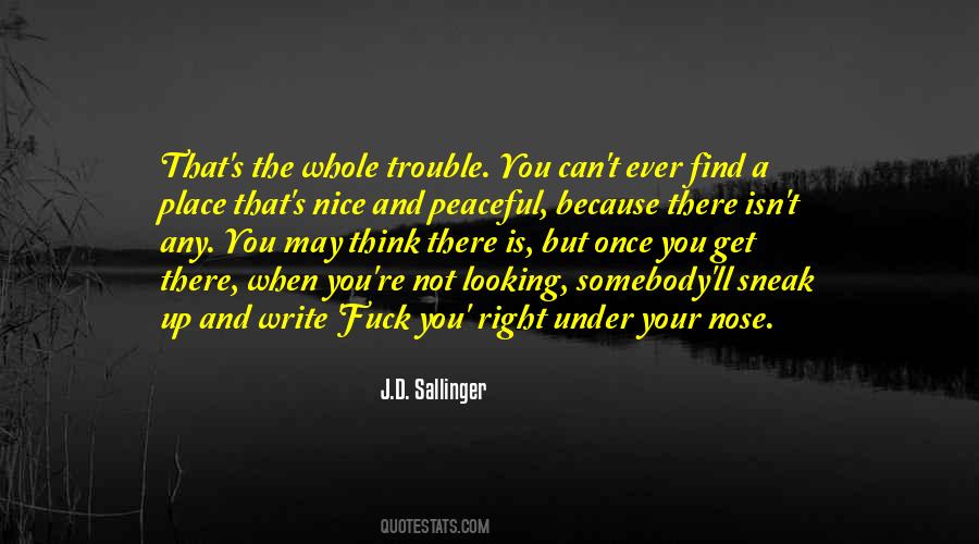 Under Your Nose Quotes #164547