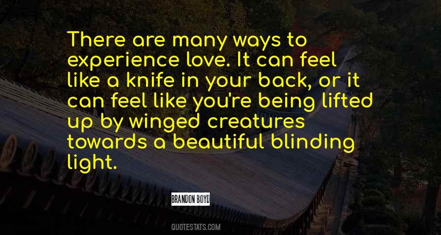 Quotes About Blinding Light #1430929