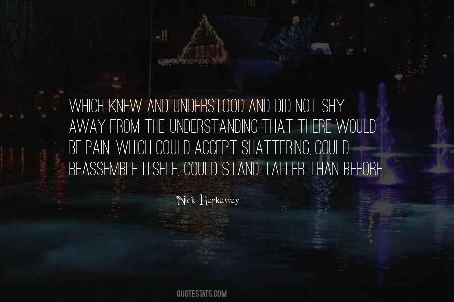 Understanding The Pain Quotes #99540