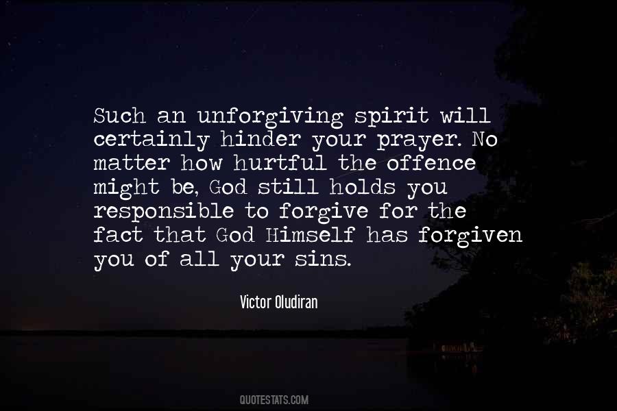 Unforgiving Spirit Quotes #932741
