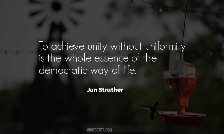 Unity Not Uniformity Quotes #1876678