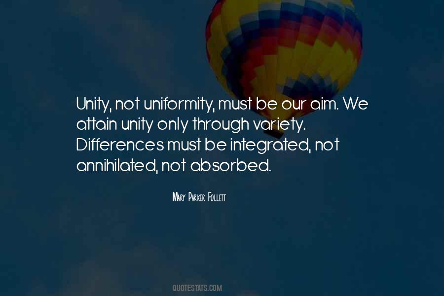 Unity Not Uniformity Quotes #563998