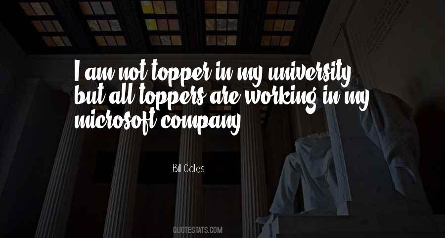 University Topper Quotes #245358