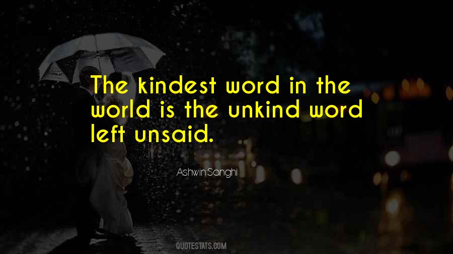 Unkind Quotes #1062189