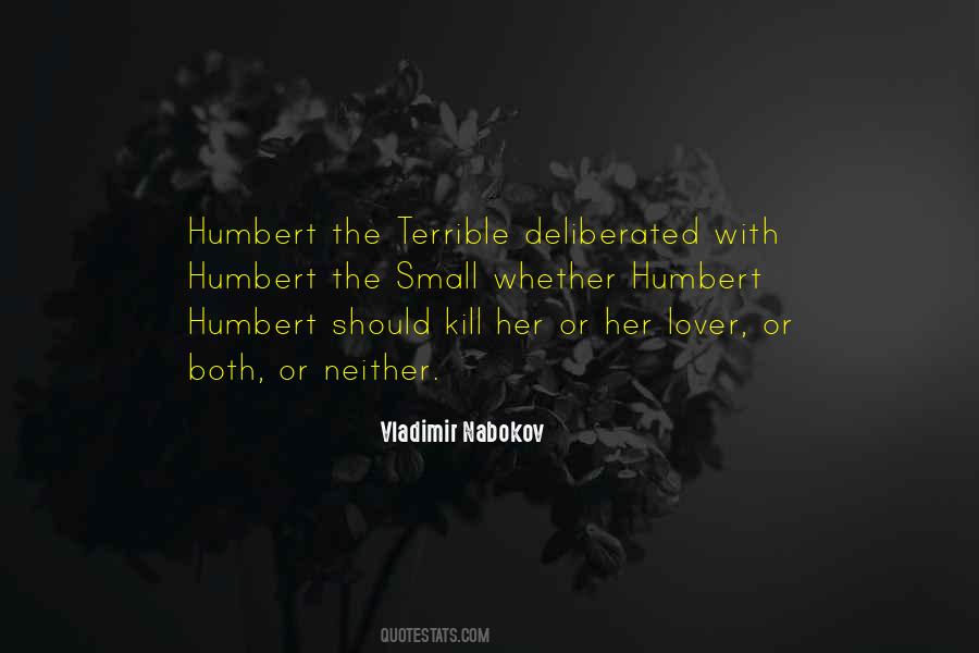 Quotes About Humbert Humbert #934512