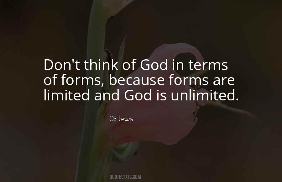 Unlimited God Quotes #1450523