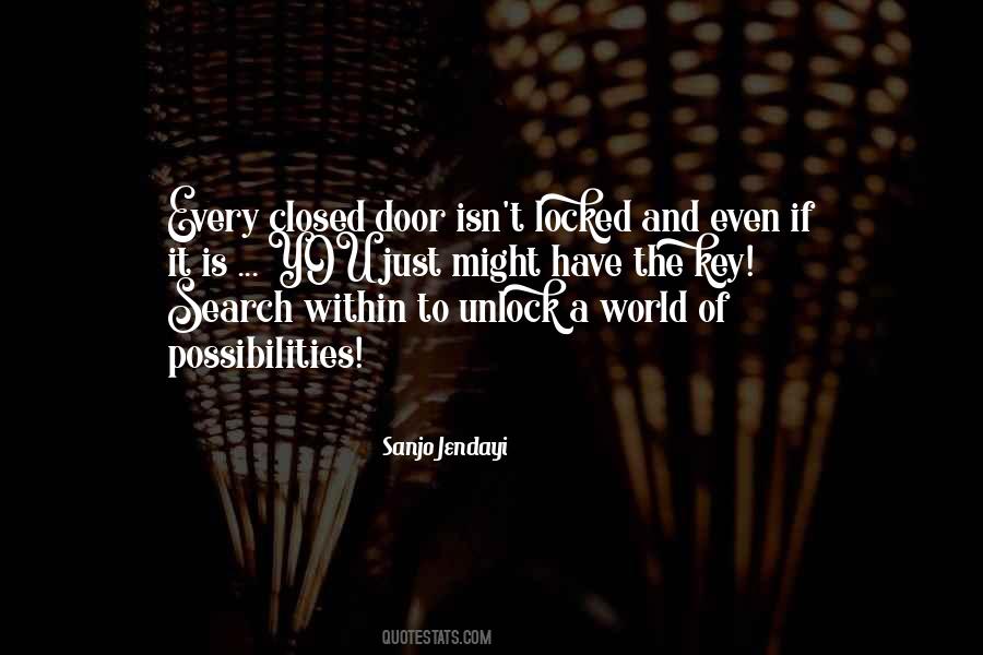 Unlock Door Quotes #727182