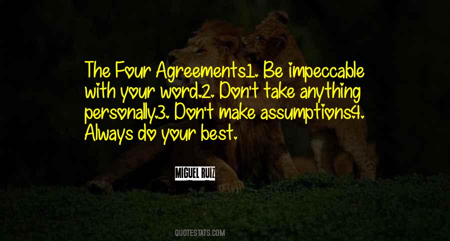 Quotes About The Four Agreements #364112