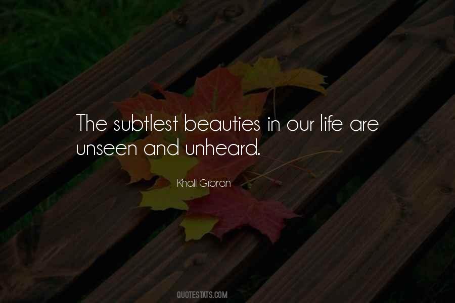 Unseen Unheard Quotes #127289