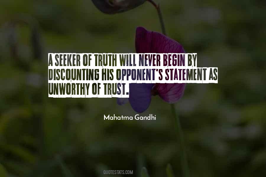 Unworthy Trust Quotes #450313