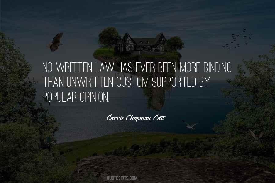 Unwritten Law Quotes #1655687