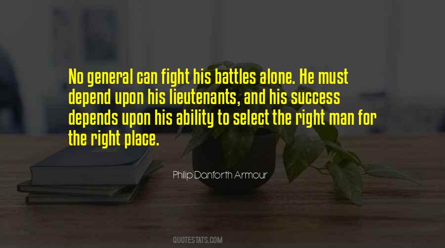 Quotes About Fighting Battles #740748