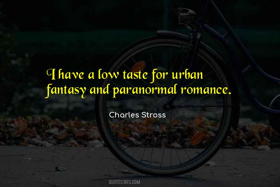 Urban Fantasy Quotes #1422118