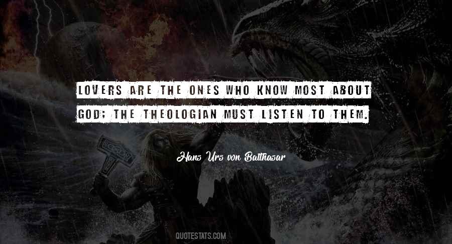 Urs Von Balthasar Quotes #1082137