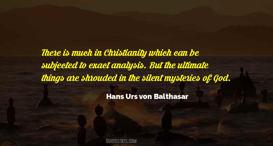 Urs Von Balthasar Quotes #127702