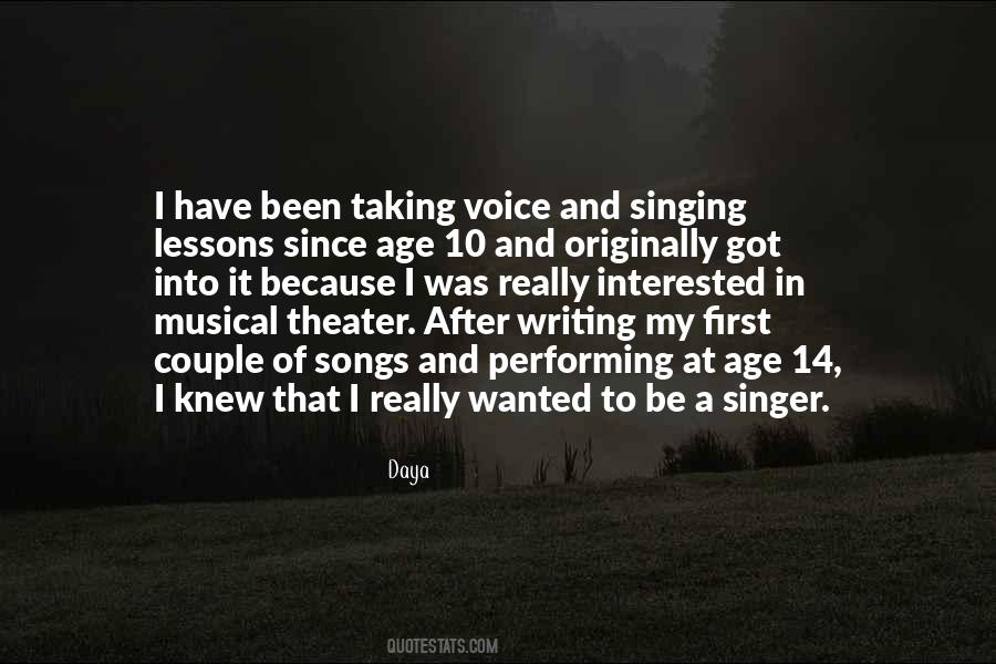 Quotes About Performing Singing #617617