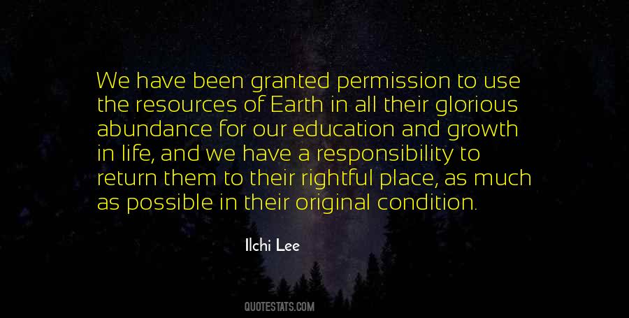 Quotes About Earth's Resources #524223