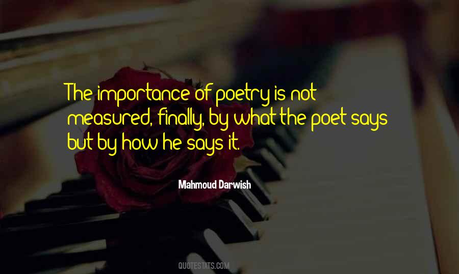 Quotes About The Importance Of Poetry #480739