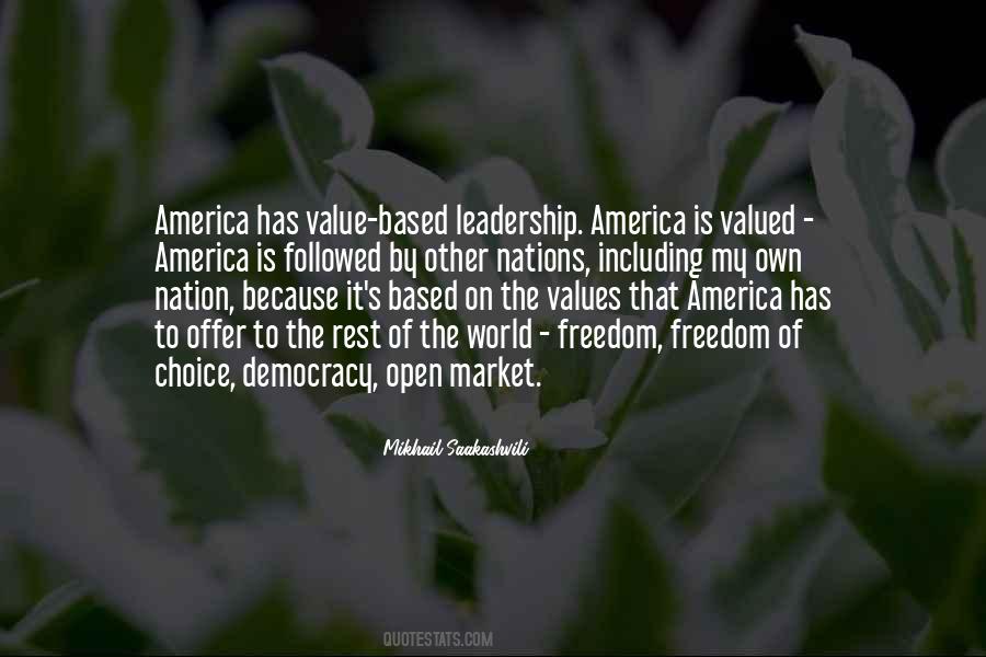Value Based Leadership Quotes #1330162