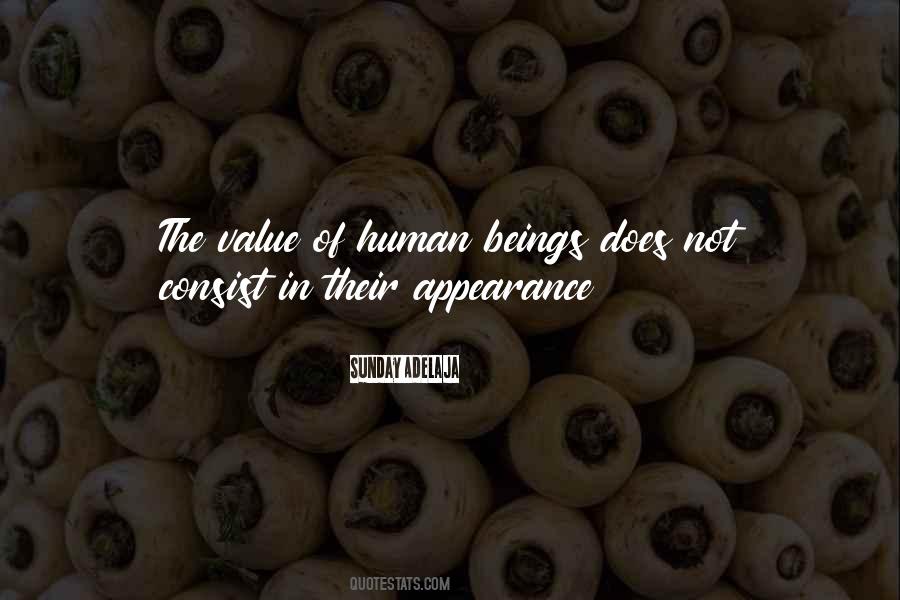 Value Of Human Quotes #1312561