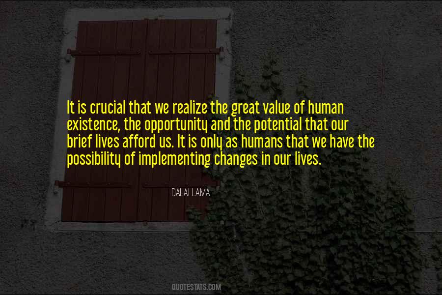 Value Of Human Quotes #66250