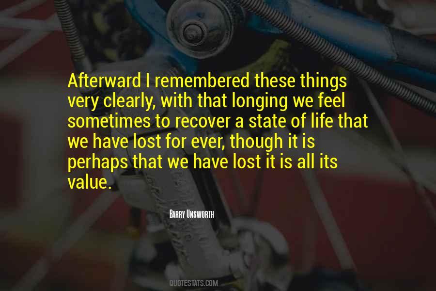 Value Of Lost Things Quotes #1623515