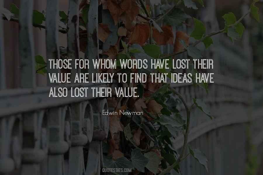 Value Of Lost Things Quotes #588098