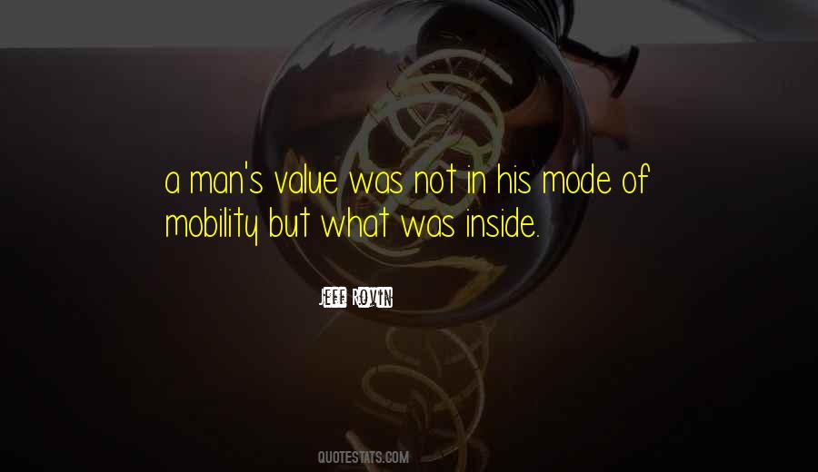 Value Of Man Quotes #384296