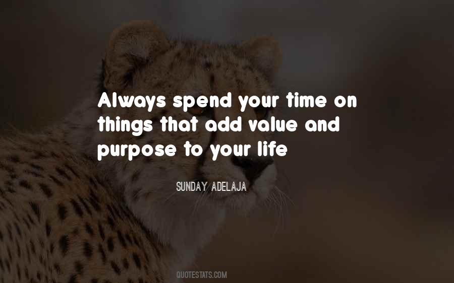 Value Your Time Quotes #1480034