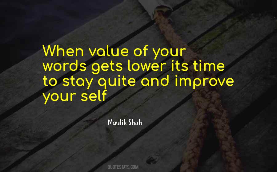 Value Your Time Quotes #573903