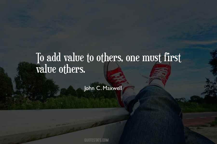 Value Yourself First Quotes #520340