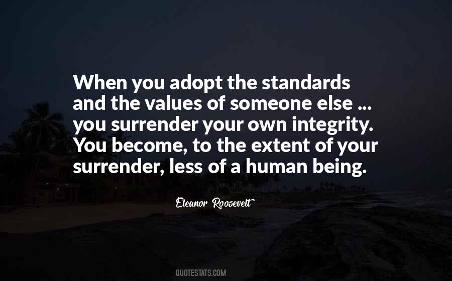 Values And Standards Quotes #890440
