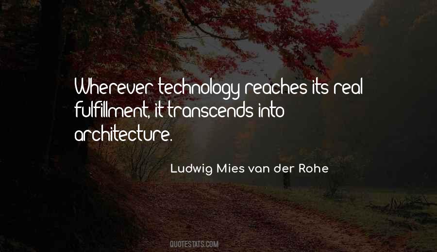 Van Der Rohe Quotes #1155321