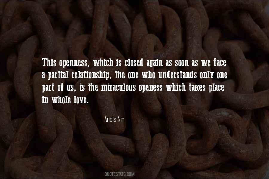 Quotes About Openness #1173404