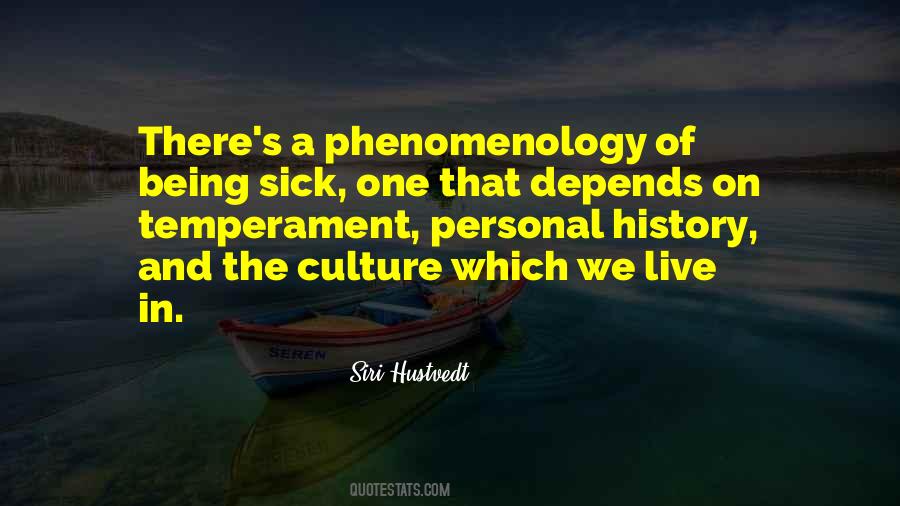 Quotes About Phenomenology #339919