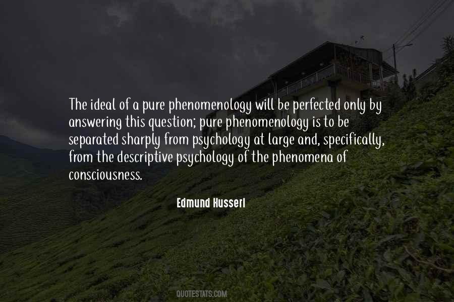 Quotes About Phenomenology #913742