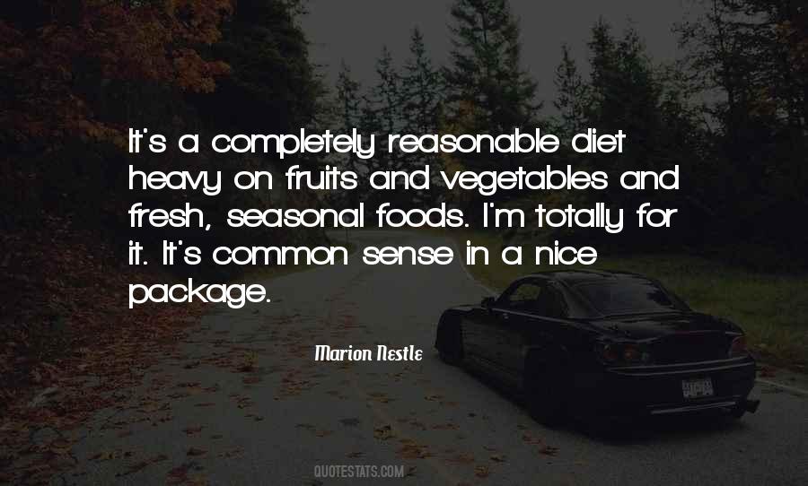 Vegetables And Fruits Quotes #352406